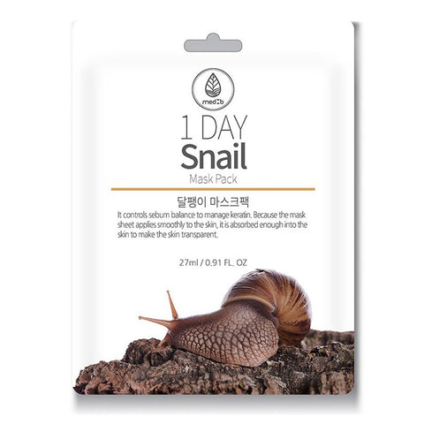 MEDB เมดบี วัน เดย์ สเนล มาส์ก แพค 1 Day Snail Mask Pack (25 ml) - Organic Pavilion