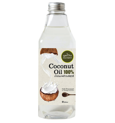 Phutawan 100% Coconut Oil (500ml) - Organic Pavilion