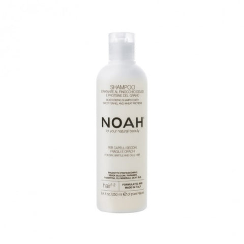 NOAH Moisturizing shampoo with sweet fennel and wheat proteins (250ml) - Organic Pavilion