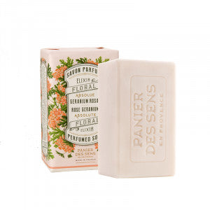 Panier Rose Geranium Absolute Perfumed soap สบู่ถูตัว (150 g) - Organic Pavilion