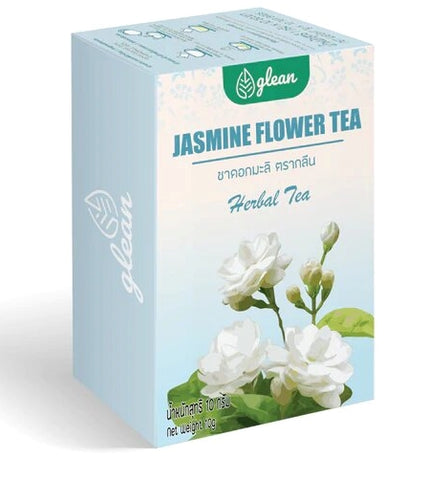 Glean Jasmine Flower Tea ชาดอกมะลิ 10 ซอง  ตรา กลีน (10 Tea bags) - Organic Pavilion