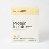 Lume Daily Whey Protein Isolate - Chocolate Flavor Dietary Supplement Product ลูม เดลี่ ผลิตภัณฑ์เสริมอาหาร รสช็อกโกแลต (10 Sachets x 20g)