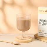 Lume Daily Whey Protein Isolate - Chocolate Flavor Dietary Supplement Product ลูม เดลี่ ผลิตภัณฑ์เสริมอาหาร รสช็อกโกแลต (10 Sachets x 20g)