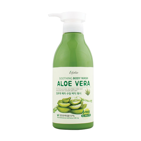 ESFOLIO เอสโฟลิโอ ครีมอาบน้ำอโลเวร่า  Aloe Vera Soothing Body Wash (500 ml) - Organic Pavilion