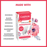 Carmien Menopause Rooibos Tea Blend with Raspberry Leaf คาร์เมียน เมโนพอส ชาสูตรสำหรับผู้หญิง (20 Tea bags x 50g) - Organic Pavilion