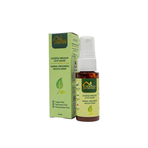 Ban Mor Laong Herbal Freshness Mouth Spray บ้านหมอละออง เฮอร์เบิล เฟรชเนส เม้าท์ สเปรย์ (30 ml) - Organic Pavilion