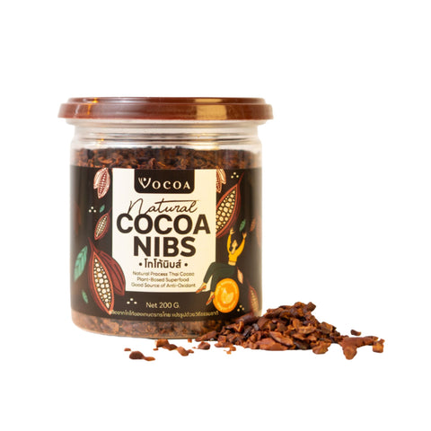 Vocoa Natural Cocoa Nibs โวโก้ โกโก้นิบส์ (200 g) - Organic Pavilion