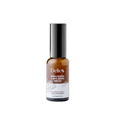 Delico Brightening & Anti-Aging Serum เดลิโก้ เซรั่มโกโก้  ไบรท์เทนนิ่ง แอนด์ แอนไท เอจจิ้ง เซรั่ม (30 ml) - Organic Pavilion