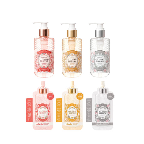 Camellia Cleansing Sensitive คามิเลีย คลีนซิ่งทำความสะอาดจุดซ่อนเร้นสูตรเพิ่มความชุ่มชื้น (20 ml / 185 ml)