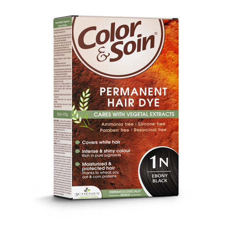 Color & Soin Permanent Hair Dye คัลเลอร์ แอนด์ ซวง ครีมเปลี่ยนสีผมถาวรจากสารสกัดพืชธรรมชาติ ไม่มีแอมโมเนีย (135ml) - Organic Pavilion