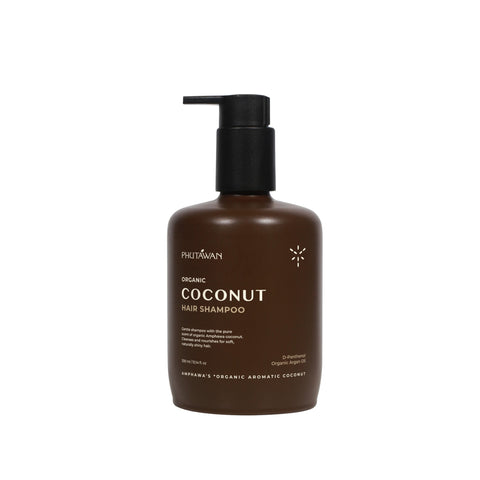 Phutawan ภูตะวัน ออแกนิค โคโค่นัท แฮร์ แชมพู Organic Coconut Hair Shampoo (300ml)