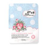 ESFOLIO เอสโฟลิโอ แผ่นมาส์กหน้า สูตรสารสกัดจากน้ำดอกกุหลาบและดอกไม้ Pure Skin Rose Essence Mask Sheet (1 pc x 25 ml) - Organic Pavilion
