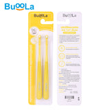 Buoola One Tuft Brush บูโอล่า แปรงสีฟันกระจุกเดียว (หัวแปรงปลายบานและปลายแหลม) เซท 2 ด้าม (Set 2 pcs) - Organic Pavilion