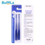 Buoola One Tuft Brush บูโอล่า แปรงสีฟันกระจุกเดียว (หัวแปรงปลายบานและปลายแหลม) เซท 2 ด้าม (Set 2 pcs) - Organic Pavilion