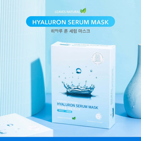 Leaves Natural Hyaluron Serum Mask (25 ml) ลีฟ แนชเชอรัล ไฮยาลูรอน เซรั่ม มาร์ก