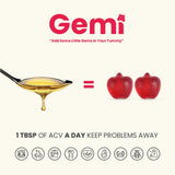 Gemi Gummi Apple Cider Vinegar Gummy (ACV) เจมมี่ กัมมี่ แอปเปิ้ลไซเดอร์วิเนการ์กัมมี่ (60 Gummies) - Organic Pavilion