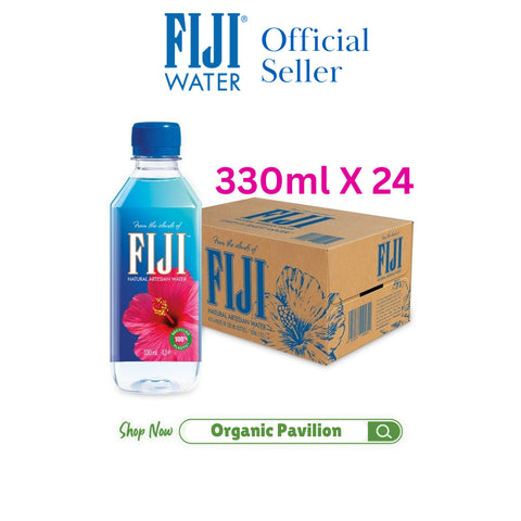 FIJI Water น้ำแร่ฟิจิ มาในกล่องกระดาษแข็ง (มี 4 ขนาด) FIJI Mineral Water by carton (4 sizes) - Organic Pavilion