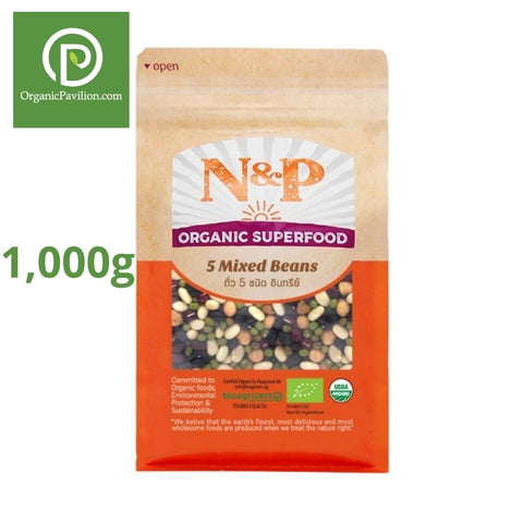 Natural & Premium Organic 5 Mixed Beans (1000g) - Organic Pavilion