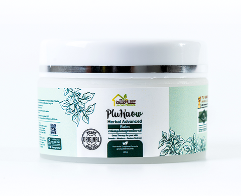 Ban Mor Laong PluKaow Herbal Advanced Balm บ้านหมอละออง บาล์มสมุนไพรพลูคาวแอ๊ดวานซ์ (40g) - Organic Pavilion