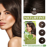 Naturtint ผลิตภัณฑ์เปลี่ยนสีผม - 4N (Natural Chestnut / สีน้ำตาลธรรมชาติ) Permanent Hair Colour Gel (170 ml) - Organic Pavilion