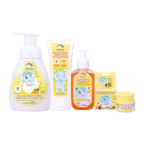 Dodolove Organic ดูดูเลิฟ ผลิตภัณฑ์ดูแลร่างกายออร์แกนิคสูตรขมิ้นสำหรับเด็ก ใช้ได้ตั้งแต่แรกเกิด Turmeric Powder Series Suitable from Birth - Organic Pavilion