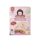 Organeh Quinoa with Brown Rice Mini Cracker Strawberry Flavor มินิแครกเกอร์ ควินัวผสมข้าวกล้อง รสตรอว์เบอร์รี่ ตราออร์กาเนะ (9g x 4Sachets) (36g)