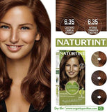 Naturtint ผลิตภัณฑ์เปลี่ยนสีผม - 6.35 (Deep Cinnamon Chestnut / สีน้ำตาลประกายส้ม) Permanent Hair Colour Gel (170 ml) - Organic Pavilion