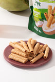 Vena วีนา ทองม้วนมะพร้าวอบกรอบ Coconut Crispy Rolls (80 g) - Organic Pavilion