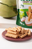 Vena วีนา ทองม้วนมะพร้าวอบกรอบ Coconut Crispy Rolls (80 g) - Organic Pavilion
