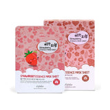ESFOLIO เอสโฟลิโอ แผ่นมาส์กหน้า สูตรสารสกัดจากสตรอว์เบอรี่ Pure Skin Strawberry Essence Mask Sheet (1 pc x 25 ml) - Organic Pavilion