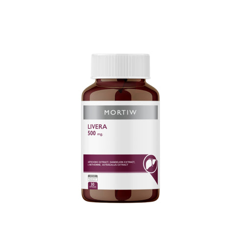Mortiw LIVERA 500mg. Dietary Supplement Product หมอทิว ไลเวอร่า อาหารเสริมบำรุงตับ (30 Capsules) - Organic Pavilion