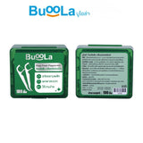 Buoola Dental Floss Picks Peppermint Flavor บูโอล่า ไหมขัดฟันแบบมีด้าม กลิ่นเปปเปอร์มิ้น (100 pcs) - Organic Pavilion