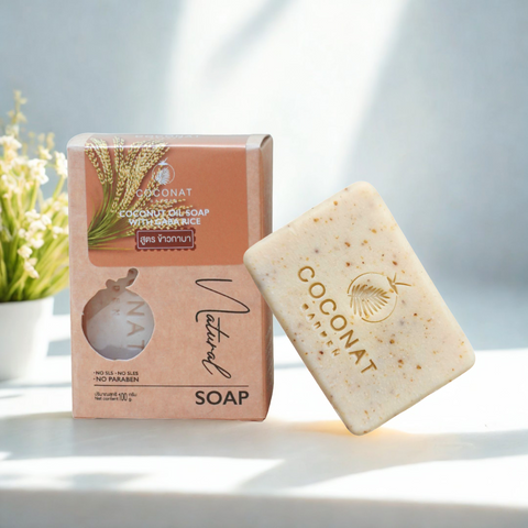 Coconat Garden โคโค่นัทการ์เด้น สบู่น้ำมันมะพร้าว Cococnut Oil Soap โคโค่นัทการ์เด้น สบู่น้ำมันมะพร้าว (100g) - Organic Pavilion