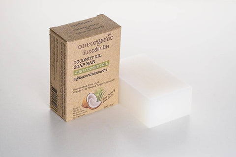 One Organic Coconut Oil Soap Bar วัน ออร์แกนิค สบู่ก้อนน้ำมันมะพรา้ว (100 g)