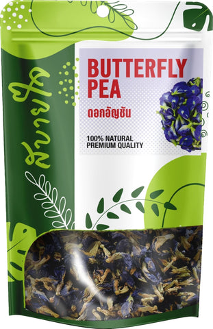 Sabuyjai Butterfly Pea อัญชันอบแห้ง ตรา สบายใจ (30 g) - Organic Pavilion