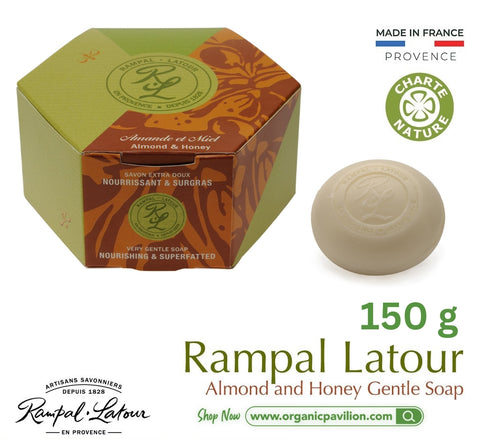 Rampal Latour Savon de Marseille รอมปาล ลาตัวร์ สบู่ในกล่องของขวัญ Gentle Perfumed Soap Gift Box (150ml) - Organic Pavilion