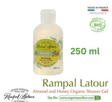 Rampal Latour Savon de Marseille รอมปาล ลาตัวร์ เจลอาบน้ำ อัลมอนด์-ฮันนี่ ออร์แกนิค BIO Shower Gel Almond & Honey (250ml, 1000ml or 5000ml) - Organic Pavilion