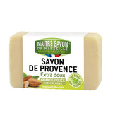 Maitre Savon de Provence สบู่ก้อนออร์แกนิค กลิ่นสวีทอัลมอนด์ ธรรมชาติ 100% Extra Soft Soap Sweet Almond (100 g or 200 g) - Organic Pavilion