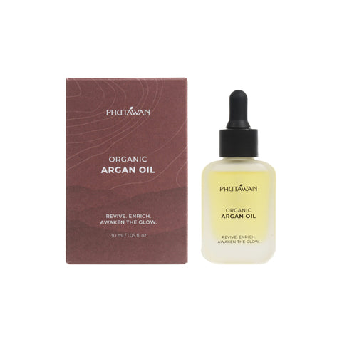 Phutawan 100% Argan Oil (30ml) น้ำมันอาร์แกน 100% Argan Oil น้ำมันอาร์แกน Argan Oil 100% ภูตะวัน  30ml - Organic Pavilion