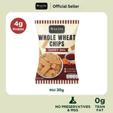 De La Lita Whole Wheat Chips (30 g) เดอลาลิต้า โฮลวีตชิปส์ ขนมอบกรอบโฮลวีต แคลต่ำ โปรตีน 4ก. 30g - Organic Pavilion