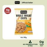 De La Lita Whole Wheat Chips (30 g) เดอลาลิต้า โฮลวีตชิปส์ ขนมอบกรอบโฮลวีต แคลต่ำ โปรตีน 4ก. 30g - Organic Pavilion