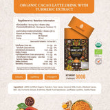 Rawganiq Organic Cacao Latte Drink with Turmeric Extract  รอแกนิค คาเคาลาเต้ออร์แกนิคผสมสารสกัดขมิ้นชัน (300g) - Organic Pavilion