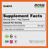 NOW® CoQ10 Dietary Supplement Product (60 Capsules) ผลิตภัณฑ์เสริมอาหาร โคคิว10 (60 แคปซูล) - Organic Pavilion
