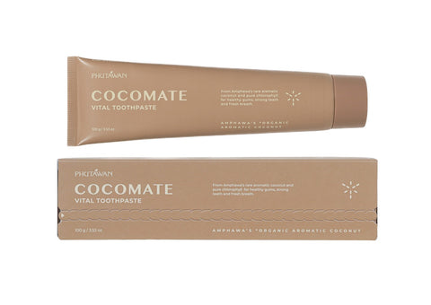Phutawan ภูตะวัน โคโค่เมท ไวเทิล ทูธเพสท์ Cocomate Vital Toothpaste (100g) - Organic Pavilion