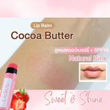 Delico Strawberry Cocoa Butter Lip Balm SPF15  เดลิโก้ ลิปบาล์มกันแดด สตรอว์เบอร์รี่ โกโก้บัตเตอร์ (5 g) - Organic Pavilion