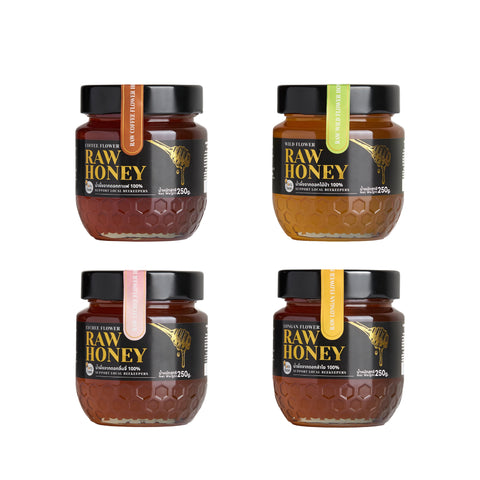 Fora Bee Raw Honey ฟอร่า บี น้ำผึ้งดิบ (250 g) - Organic Pavilion