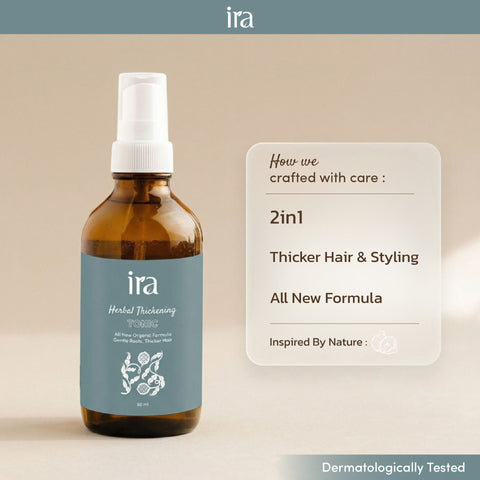 Ira Herbal Thickening Tonic 2in1 Spray for Hair Nourishing & Styling ไอรา โทนิคเซรั่มบำรุงเส้นผมและจัดแต่งทรงผม (50 ml) - Organic Pavilion