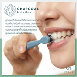 Kvell Extra Soft Charcoal Toothbrush (Assorted andle Colors)  คเว็ล แปรงสีฟันขนแปรงชาร์โคลนุ่มพิเศษ (คละสีด้าม) (1pc.)
