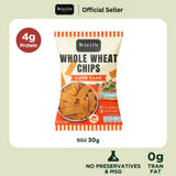 De La Lita Whole Wheat Chips (30 g) เดอลาลิต้า โฮลวีตชิปส์ ขนมอบกรอบโฮลวีต แคลต่ำ โปรตีน 4ก. 30g - Organic Pavilion