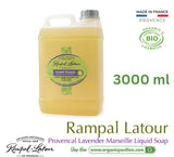 Rampal Latour Savon de Marseille รอมปาล ลาตัวร์ สบู่เหลวจากฝรั่งเศส กลิ่นลาเวนเดอร์ Lavandin Provençal Marseille Liquid (500ml,1000ml or 3000ml) - Organic Pavilion